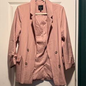 Love Tree Women's Blush Double-Breasted Blazer
